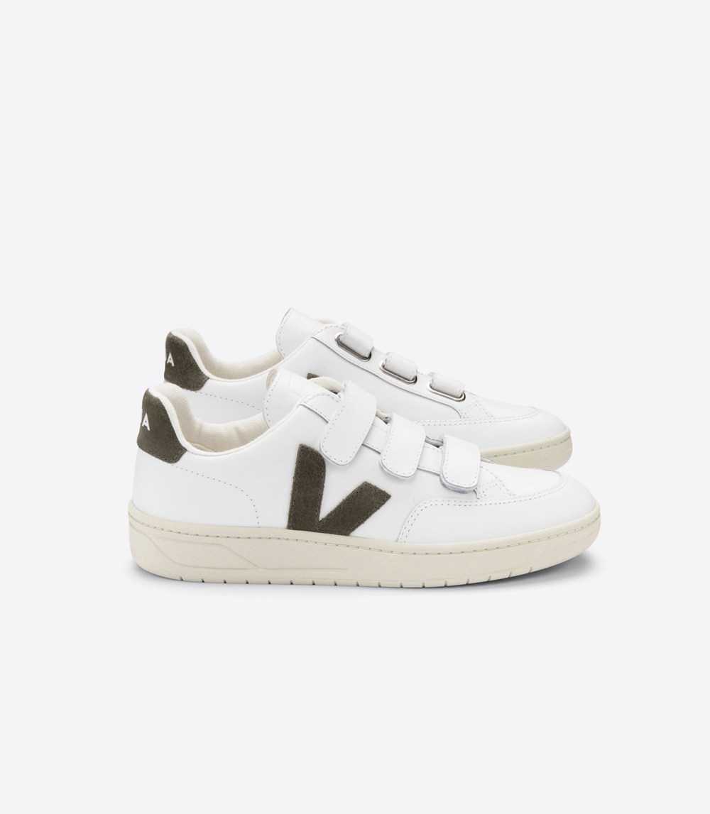 Veja Trainers Mens White - V-lock Leather - ZDOJ-56349